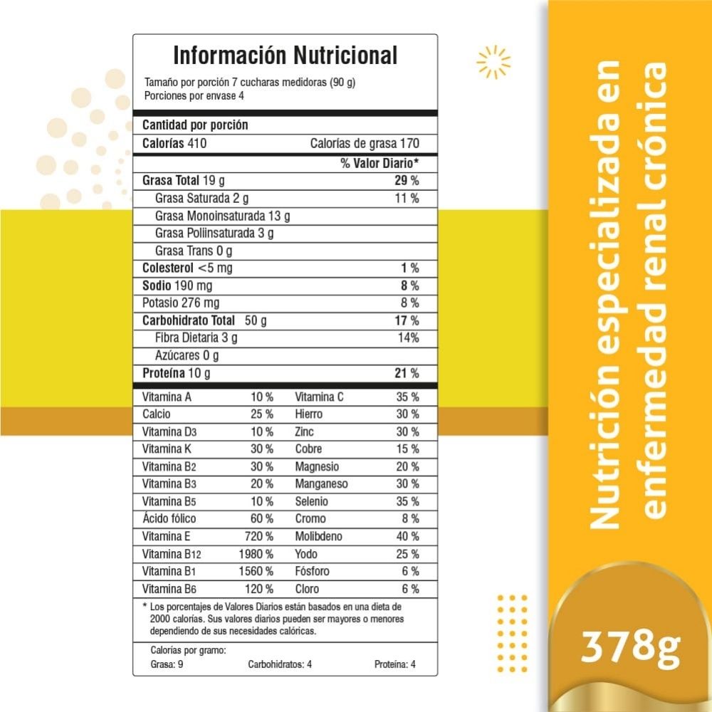 PROWHEY RENAL CRONICO POLVO VAINILLA CARAMELO LATA 378G