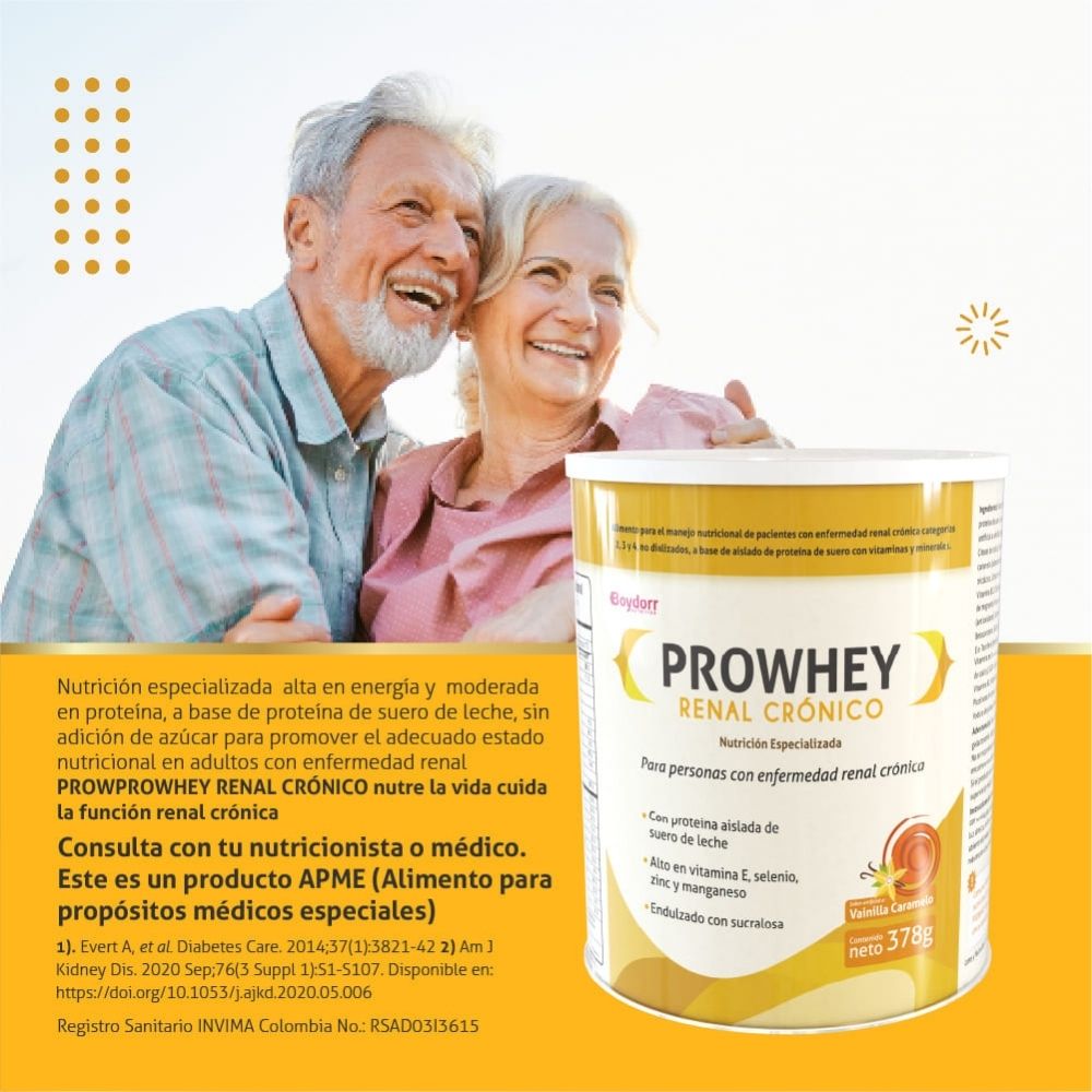 PROWHEY RENAL CRONICO POLVO VAINILLA CARAMELO LATA 378G