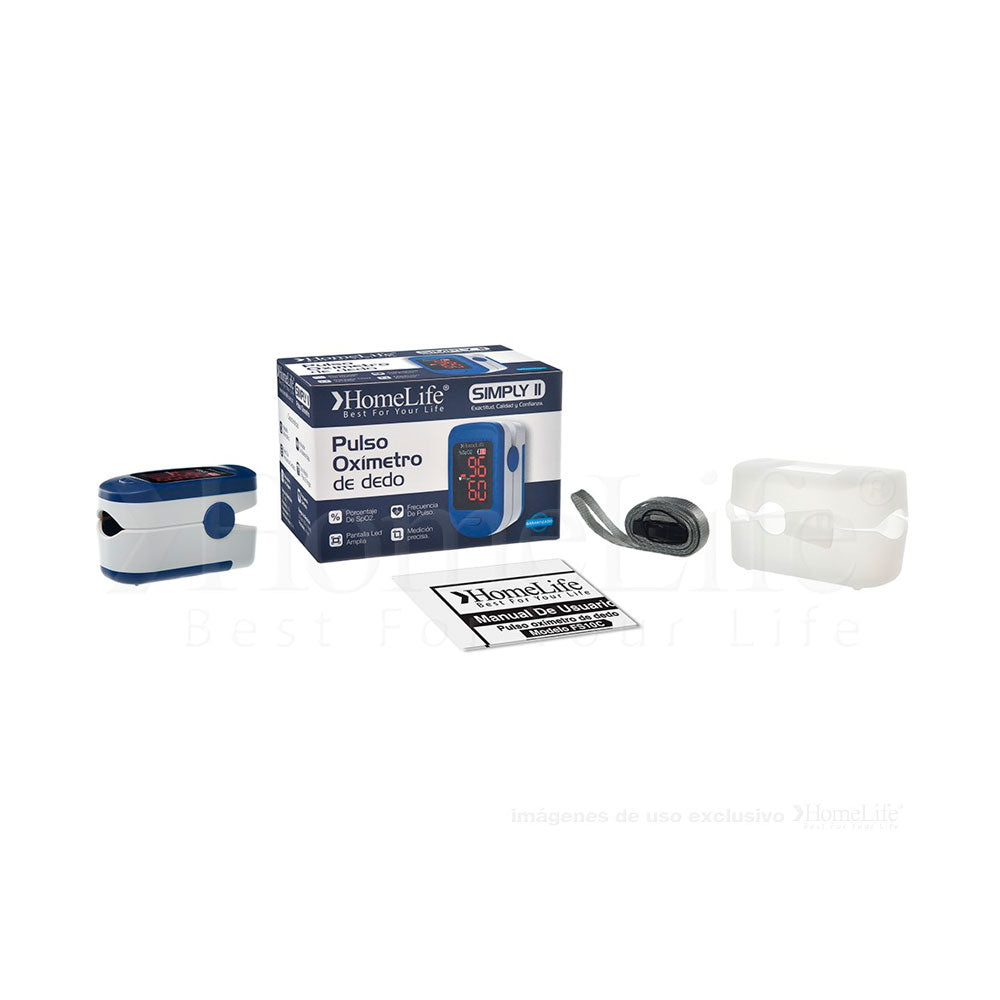 PULSIOXIMETRO DEDO HOMELIFE SIMPLY II CAJA X 1 UND