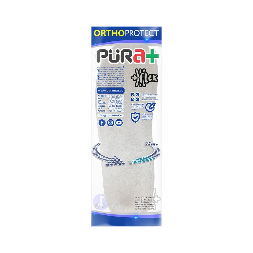 PURA+ PLANTILLAS GEL DISPOSITIVO MEDICO TALLA 35-36 BOLSA X 1 PAR