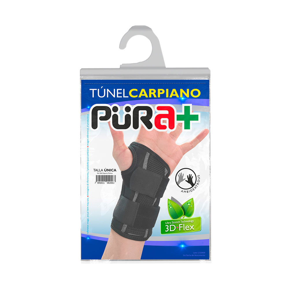 PURA+MUÑEQUERA ESGUINCES DISPOSITIVO MEDICO BOLSA X 1 UND