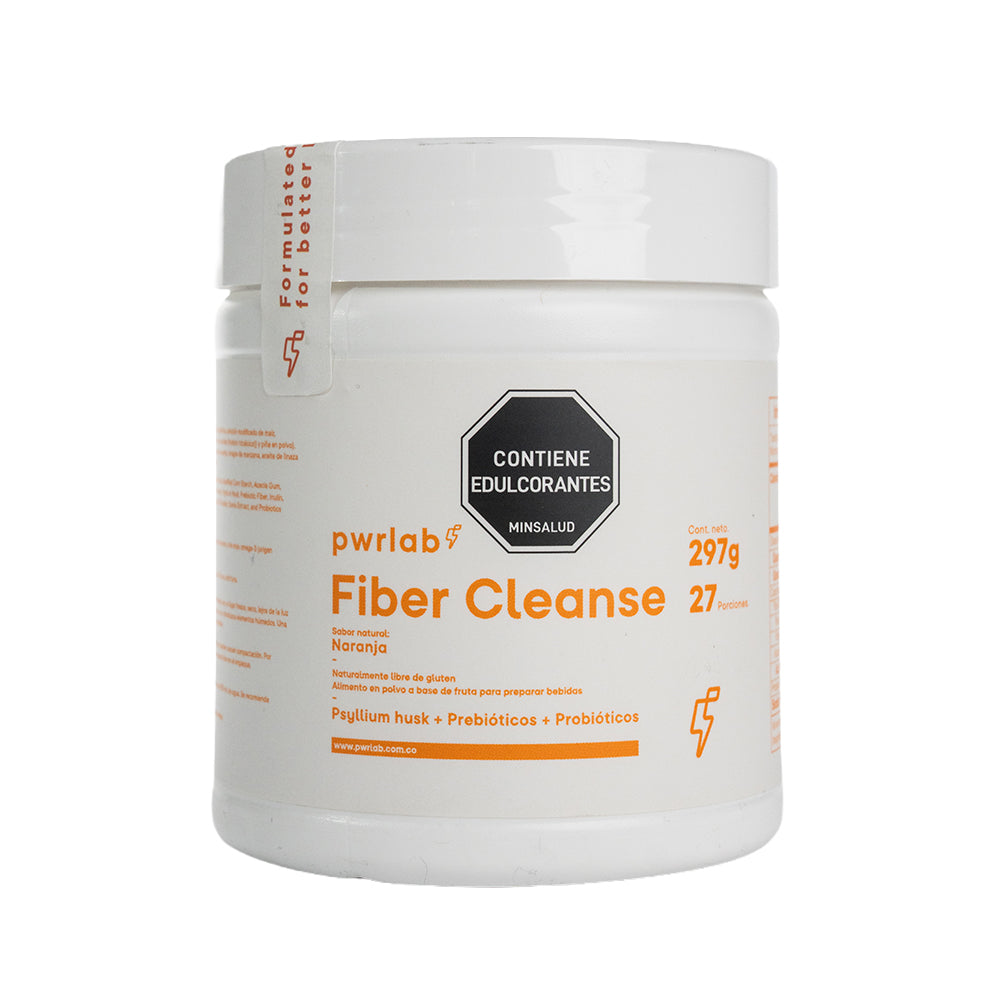 PWR FIBER CLEANSE POLVO NARANJA FRASCO 297 G