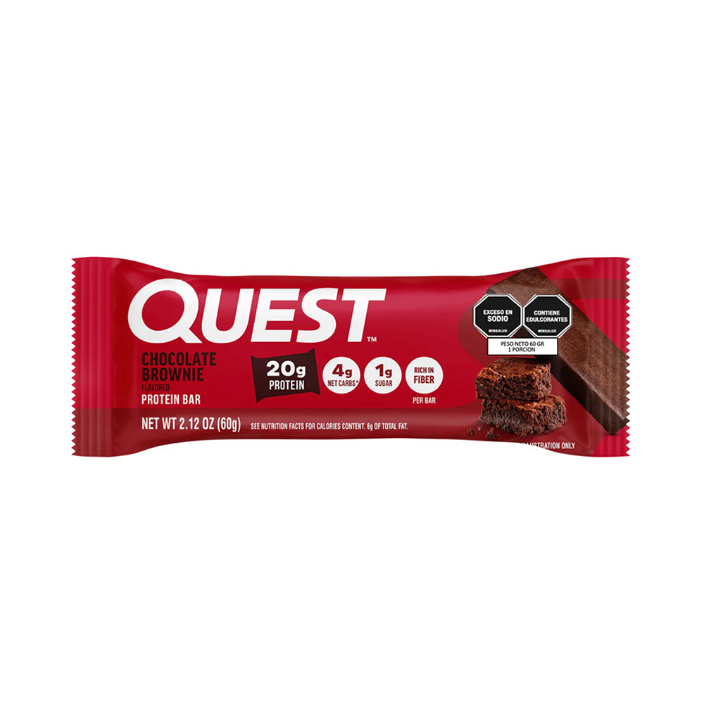 QUEST BARRA DE PROTEINA BROWNIE CHOCOLATE BOLSA 60 G