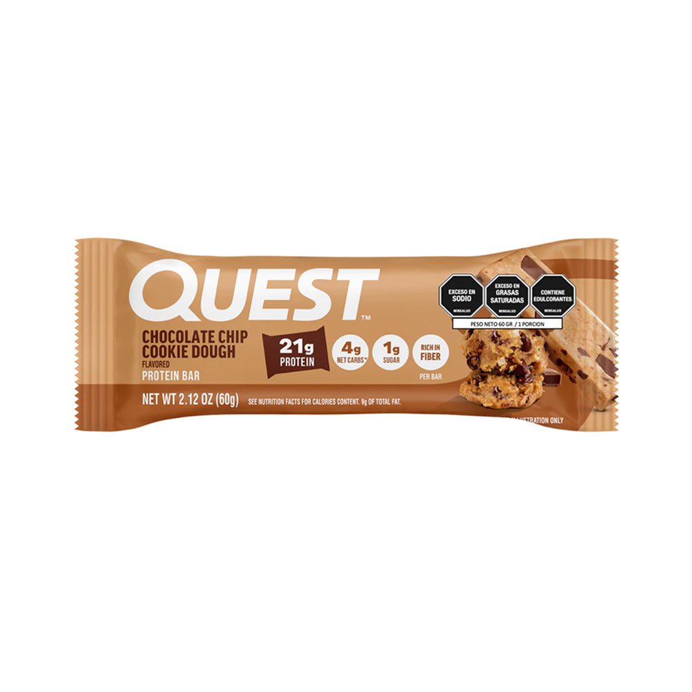 QUEST BARRA DE PROTEINA CHISPAS DE CHOCOLATE BOLSA 60 G