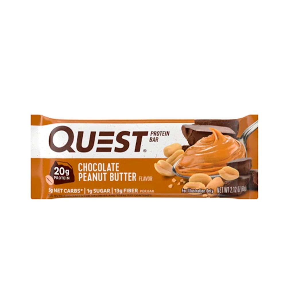 QUEST BARRA DE PROTEÍNA PB CHOCOLATE BOLSA 60 G