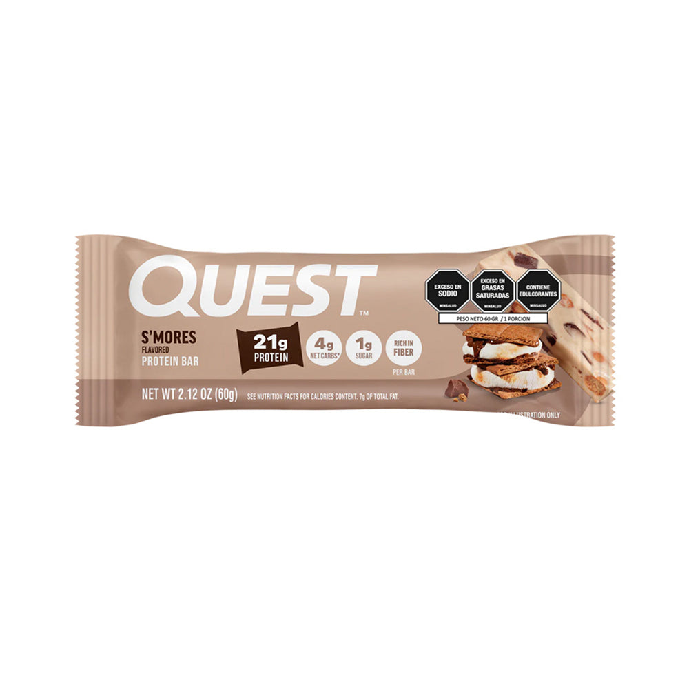 QUEST BARRA DE PROTEINA S`MORES BOLSA 60 G