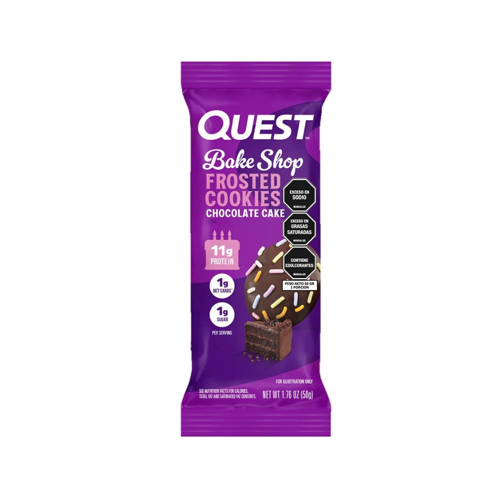 QUEST GALLETA GLASEADA CHOCOLATE BOLSA 50 G