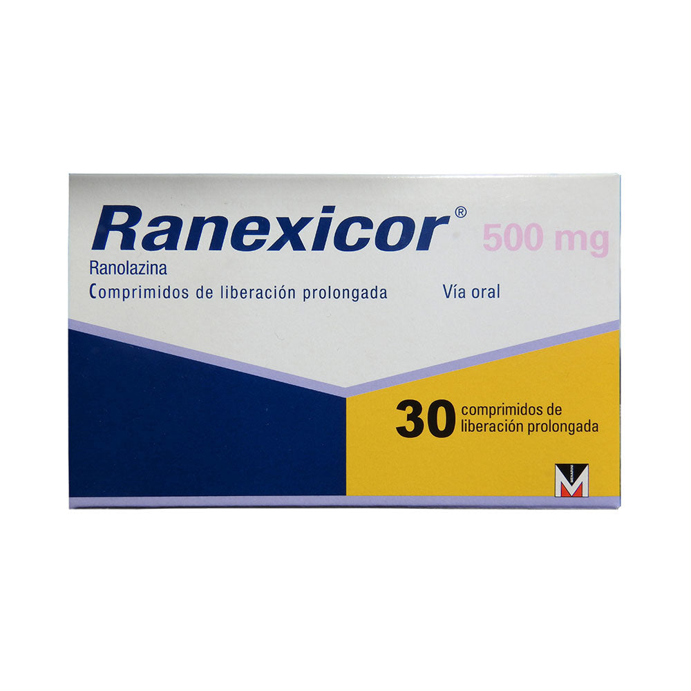 RANEXICOR TABLETA LP 500 MG CAJA X 30 UNDS