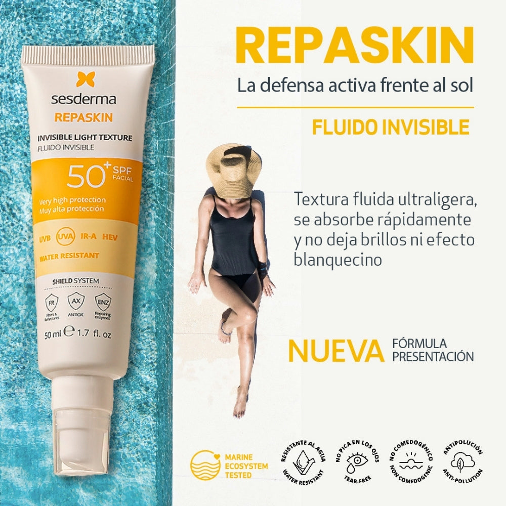 REPASKIN FLUIDO INVISIBLE SPF 50 FRASCO 50 ML