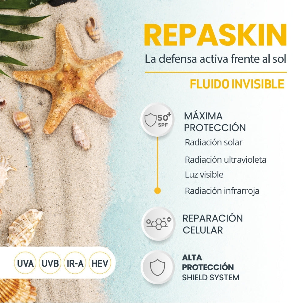 REPASKIN FLUIDO INVISIBLE SPF 50 FRASCO 50 ML