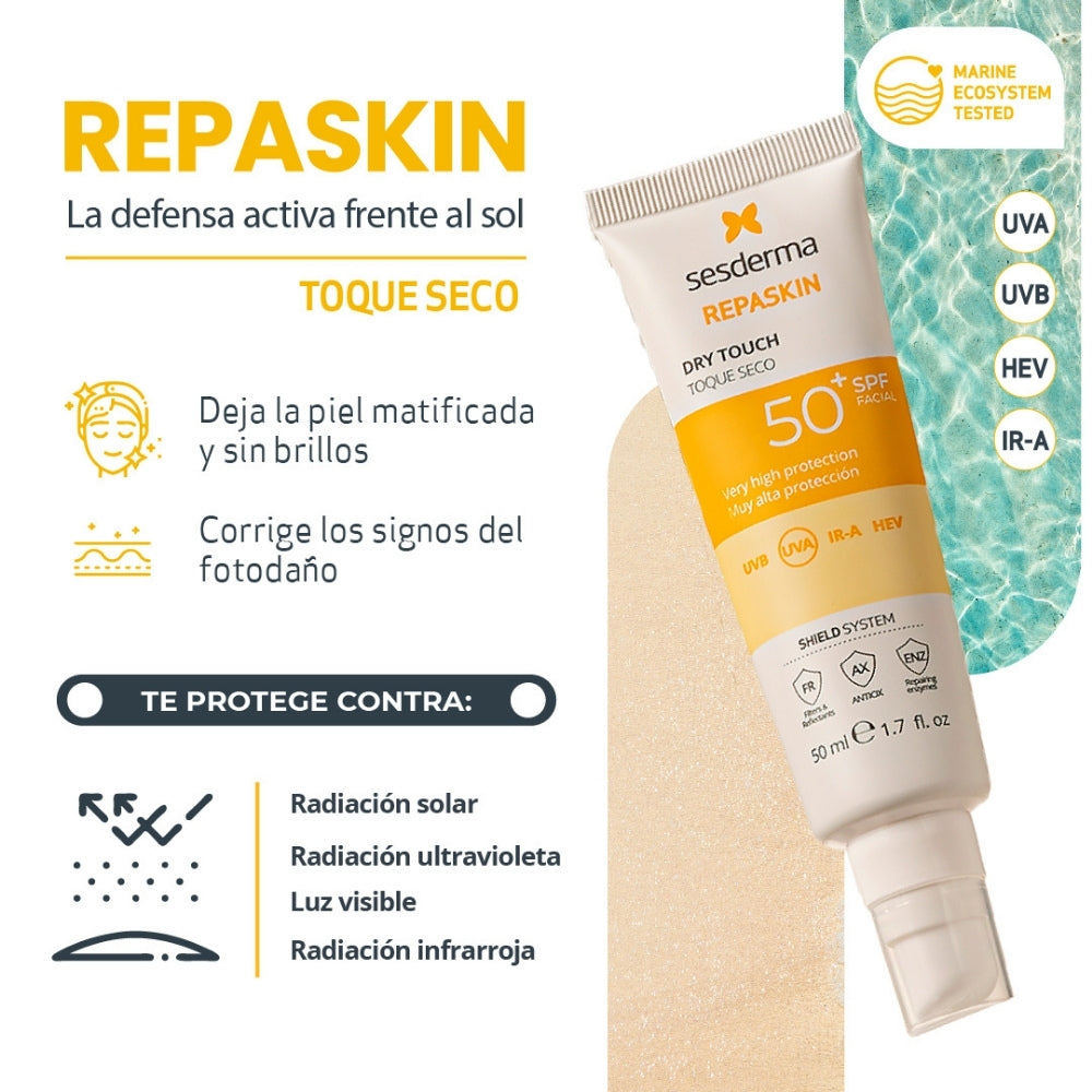 REPASKIN PROTECTOR TOQUE SECO SPF 50 FRASCO 50 ML