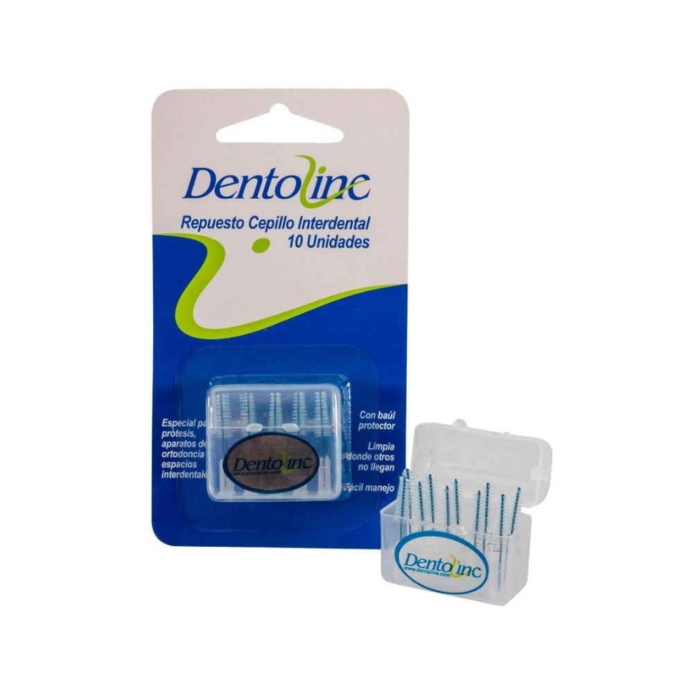 REPUESTO CEPILLO INTERDENTAL DENTOLINE X 10 UNDS