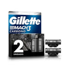 REPUESTO GILLETTE MACH3 CARBONO CAJA X 2 UNDS