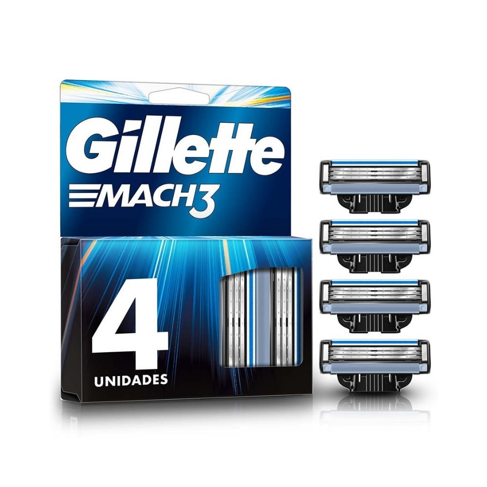 REPUESTO GILLETTE MACH3 REGULAR CAJA X 4 UNDS