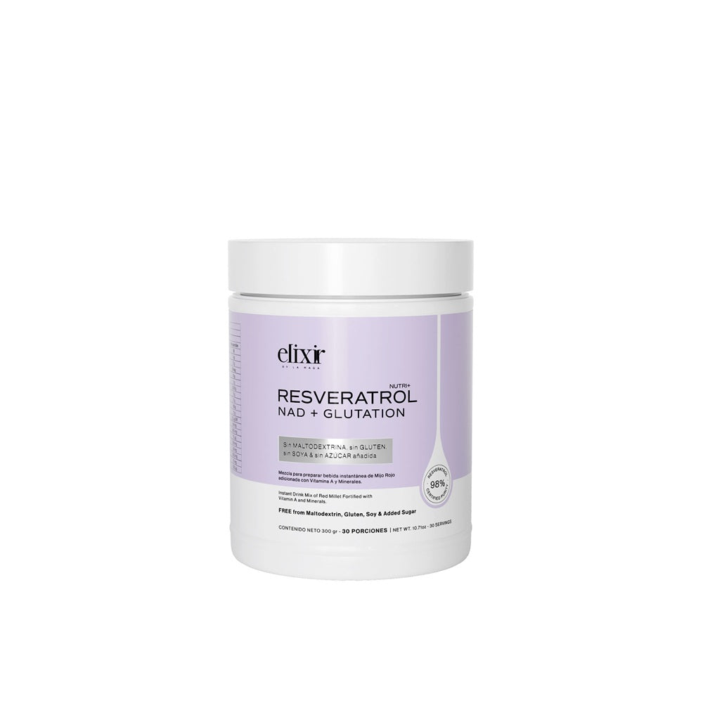 RESVERATROL NAD + GLUTATION POLVO POTE 300 G