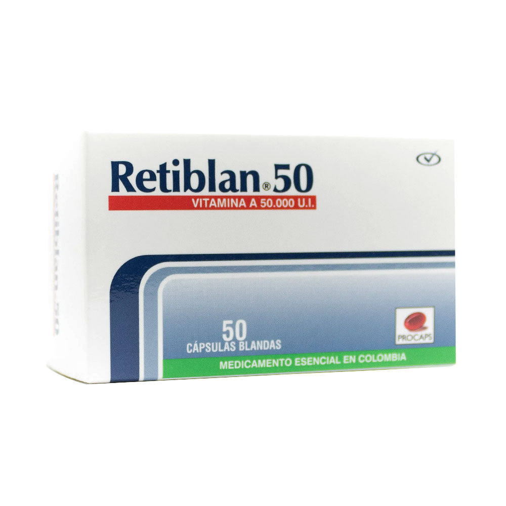 RETIBLAN CAPSULAS 50 UI CAJA X 50 UNDS