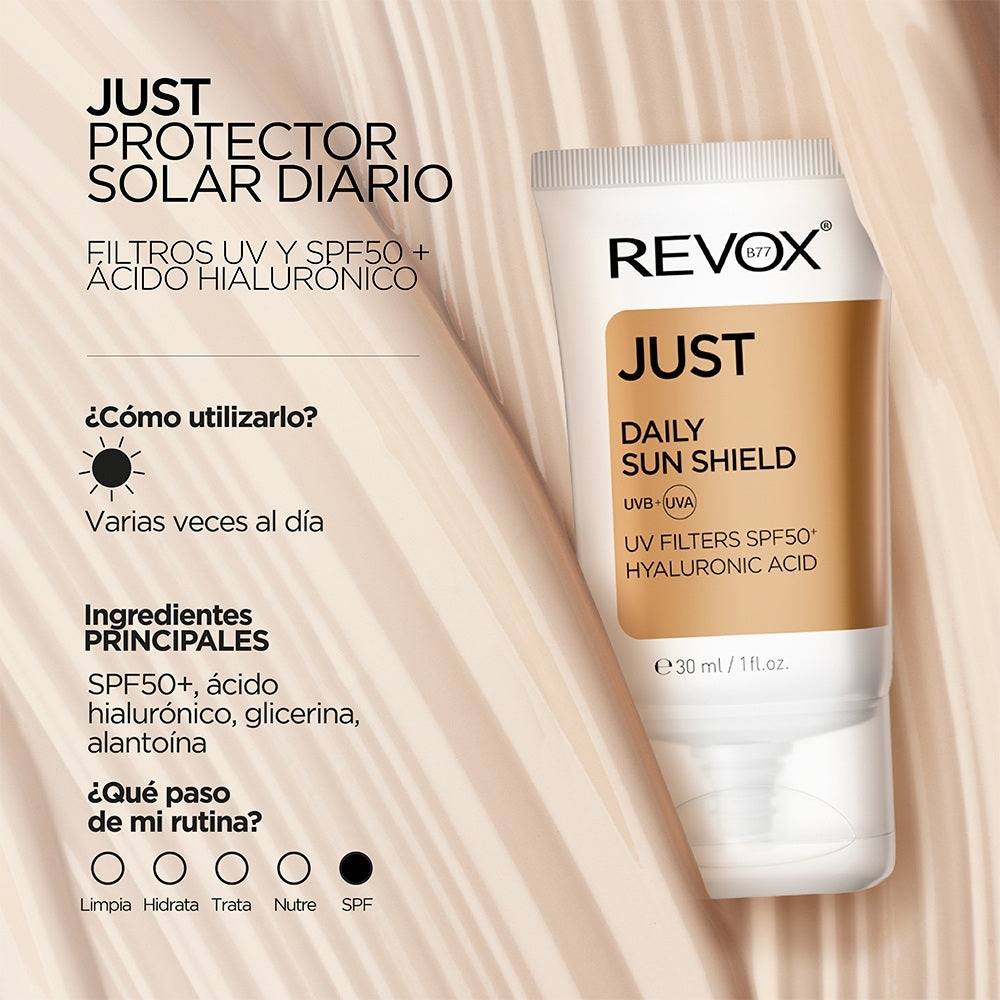 REVOX ACIDO HIALURÓNICO PROTECTOR SOLAR SPF 50 TUBO 30 ML