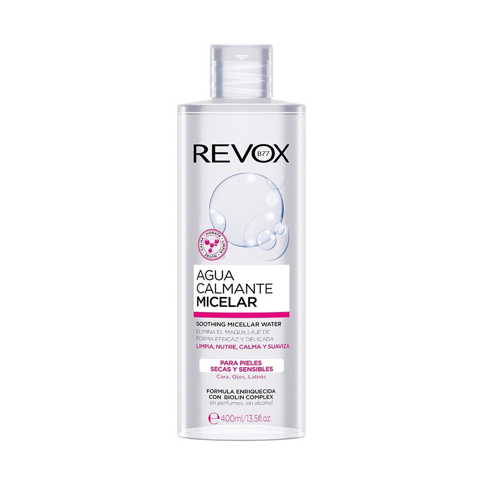 REVOX CALMANTE AGUA MICELAR ROSA FRASCO 400 ML