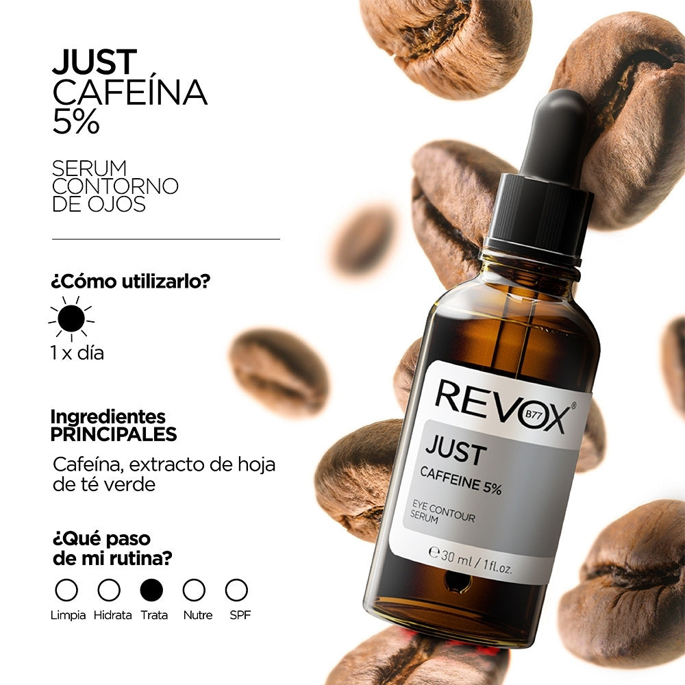 REVOX CONTORNO DE OJOS CAFEÍNA SERUM 5% FRASCO GOTERO 30 ML