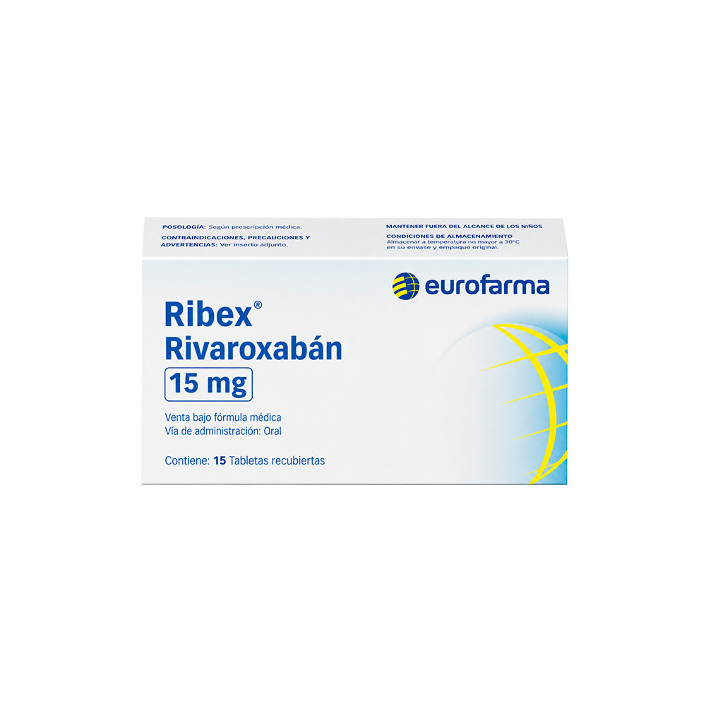 RIBEX (RB) TABLETAS 15 MG CAJA X 15 UNDS