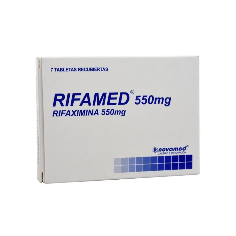 RIFAMED TABLETAS RECUBIERTAS 550 MG CAJA X 7 UNDS