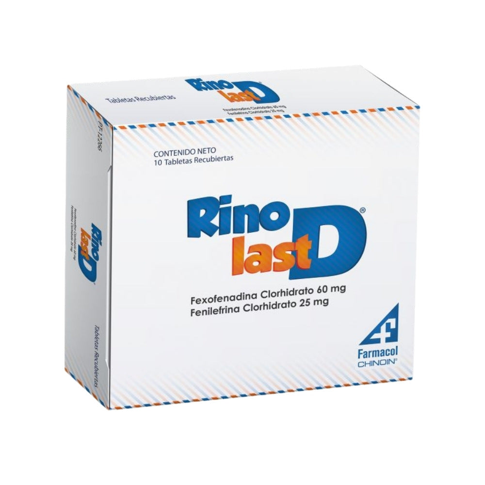 RINOLAST D TABLETAS CAJA X 10 UNDS