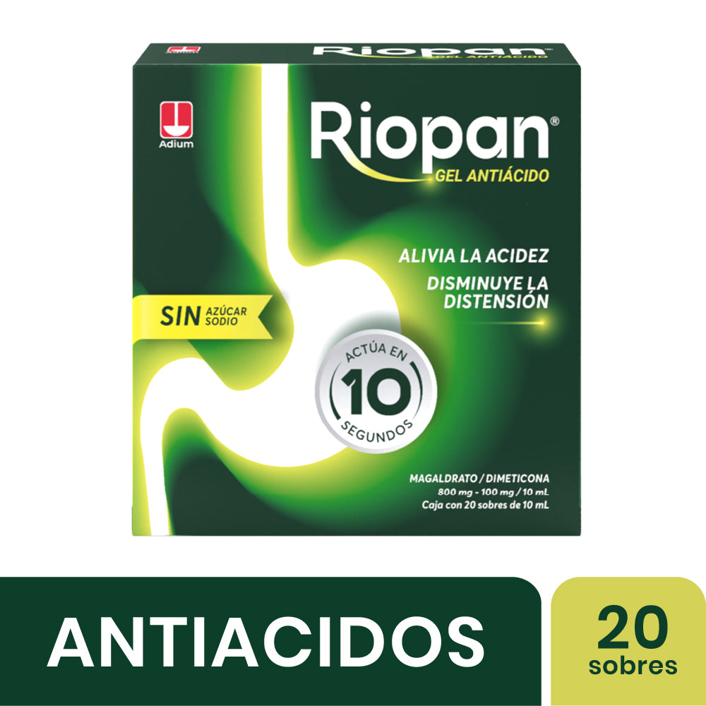 RIOPAN GEL SACHET CAJA X 20 UNDS