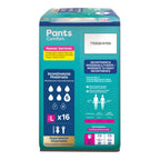 ROPA INTERIOR TENA PANTS COMFORT TALLA L BOLSA X 16 UNDS
