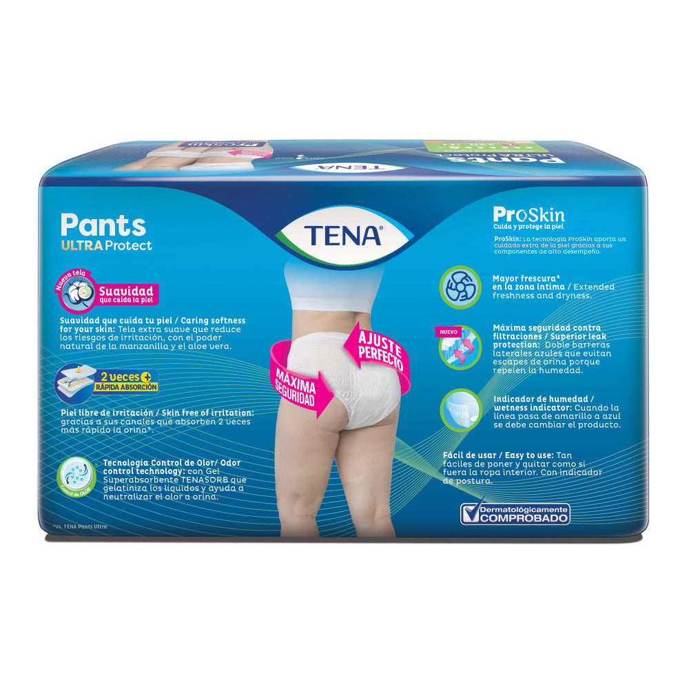ROPA INTERIOR TENA PANTS ULTRA PROTECT TALLA L BOLSA X 20 UNDS