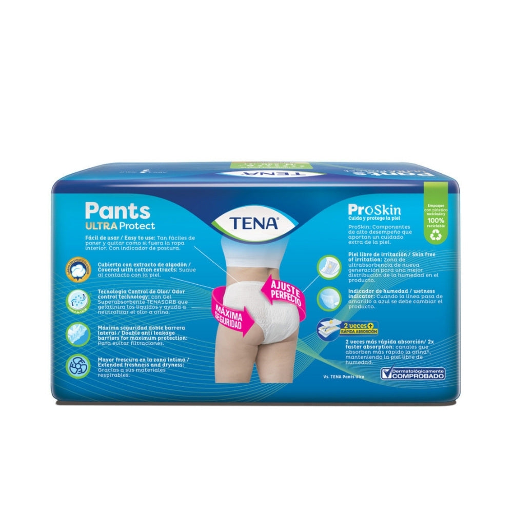 ROPA INTERIOR TENA PANTS ULTRA PROTECT TALLA M BOLSA X 20 UNDS