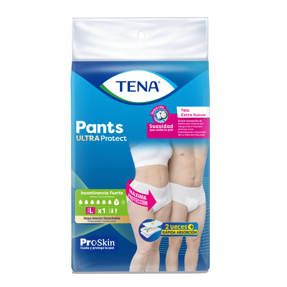 ROPA INTERIOR TENA PANTS ULTRA TALLA L BOLSA X 1 UND