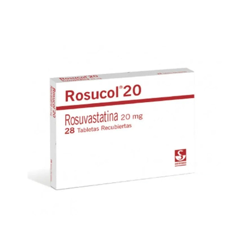 ROSUCOL TABLETAS 20 MG CAJA X 28 UNDS