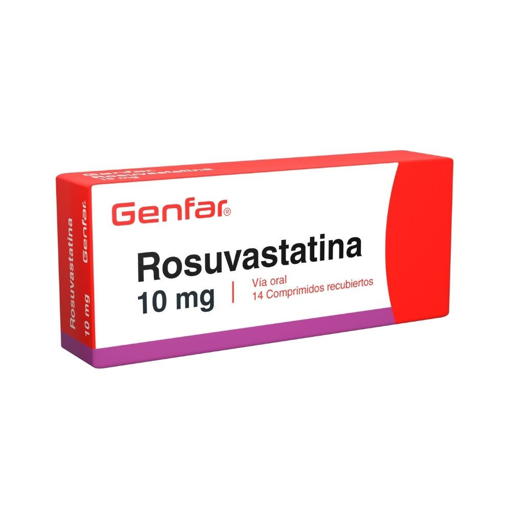 ROSUVASTATINA GENFAR TABLETAS 10 MG CAJA X 14 UNDS