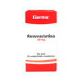 ROSUVASTATINA GENFAR TABLETAS 20 MG CAJA X 28 UNDS