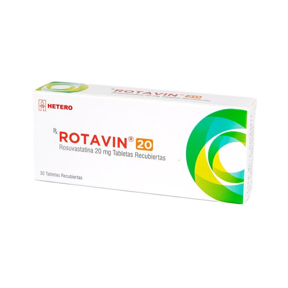 ROTAVIN (ROSUVASTATINA) TABLETAS 20 MG CAJA X 30 UNDS