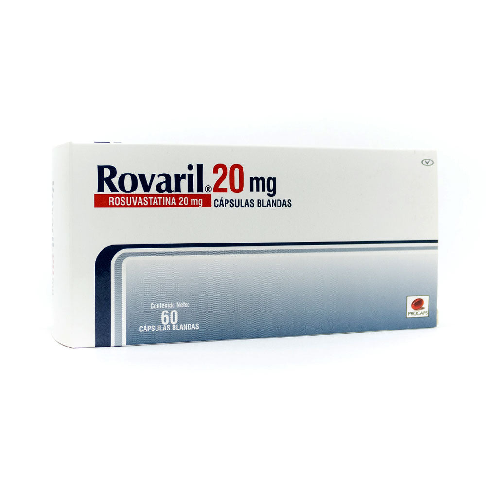 ROVARIL CAPSULAS 20 MG CAJA X 60 UNDS
