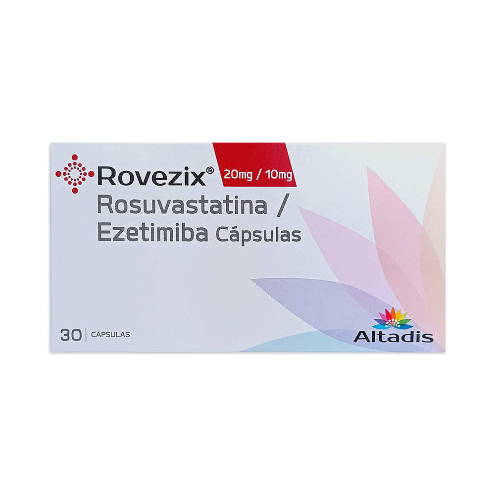 ROVEZIX CAPSULAS 10/20 MG CAJA X 30 UNDS