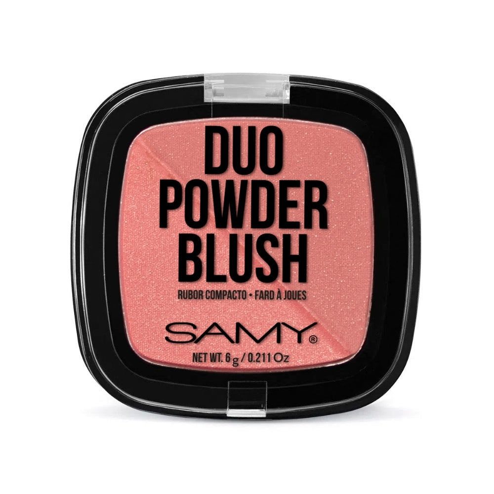 RUBOR DUO CUADRADO SAMY N 06 AMBER ROSE ROSA AMBAR 6 G