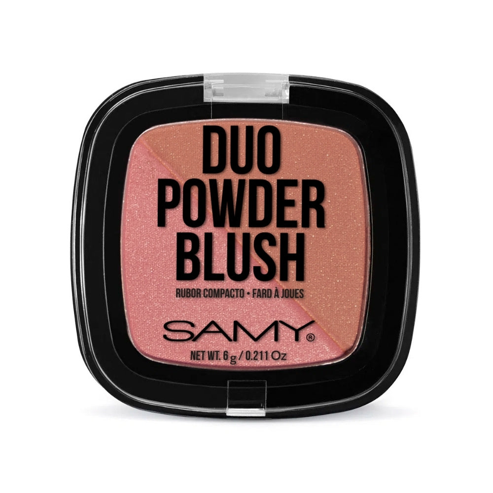 RUBOR SAMY DUO CUADRADO N 01 ROSE BROWN ROSA MARRON 6 G