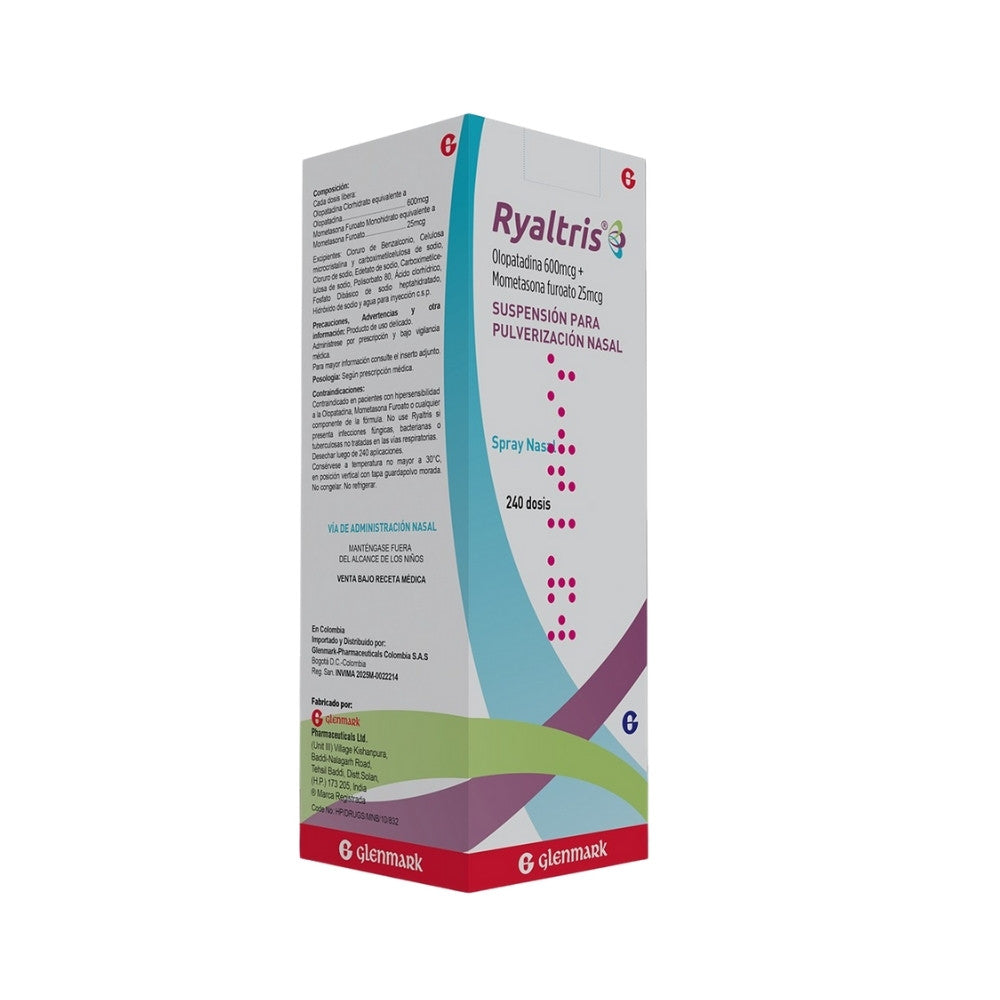 RYALTRIS SUSPENSION NASAL 600/25 MCG CAJA 240 DOSIS