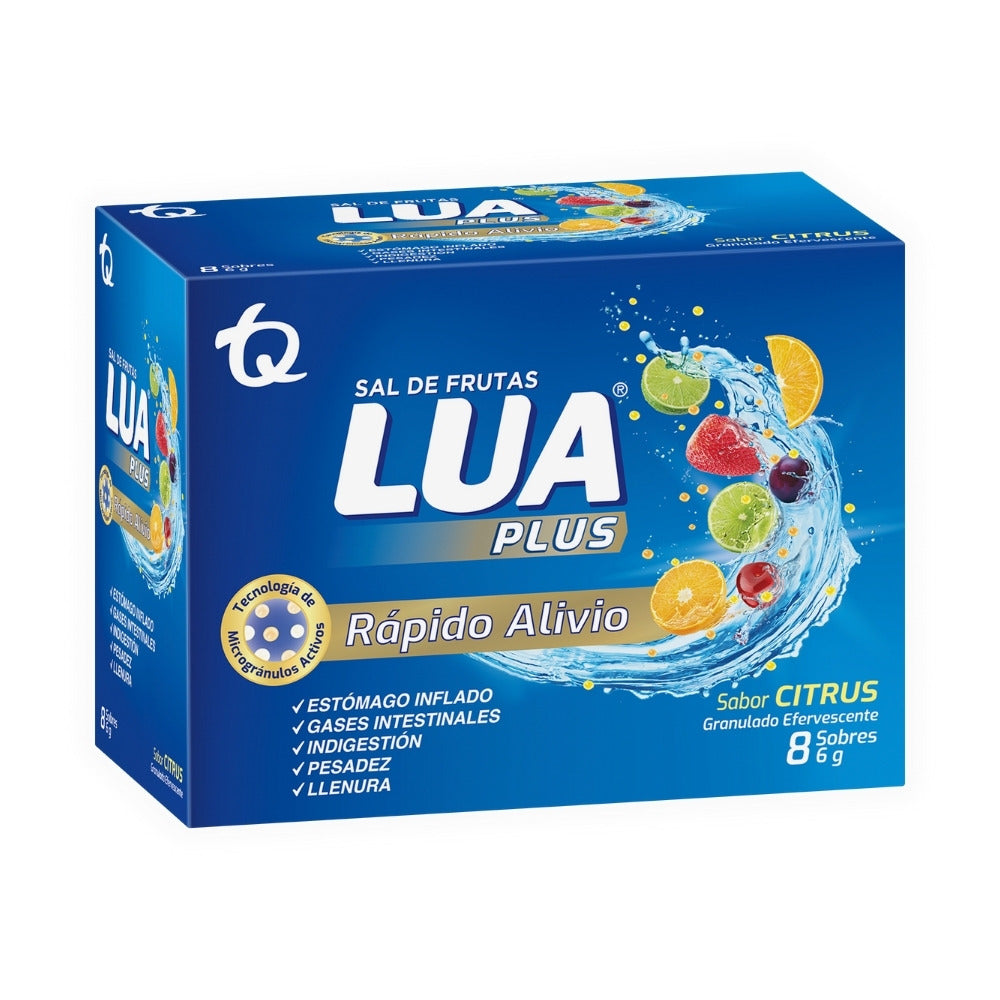 SAL DE FRUTAS LUA PLUS SOBRES CAJA X 8 UNDS