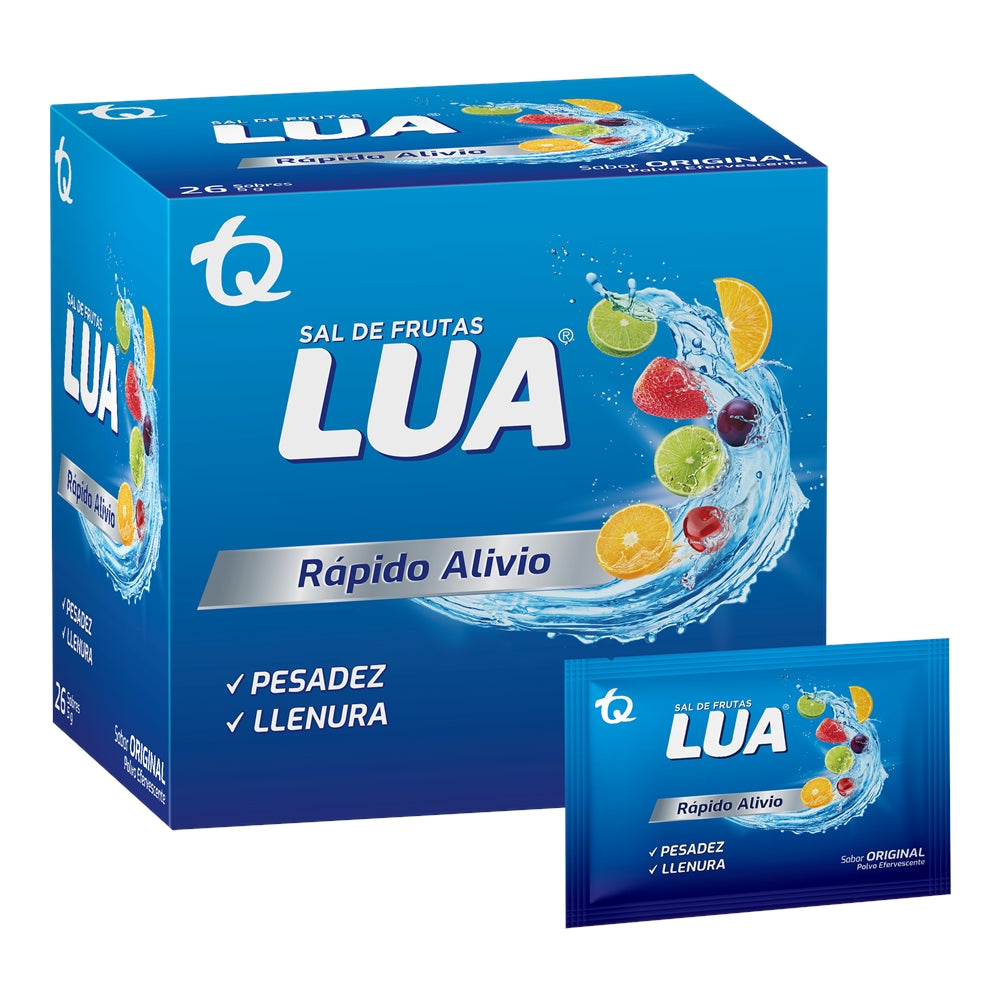 SAL DE FRUTAS LUA SOBRES CAJA X 26 UNDS