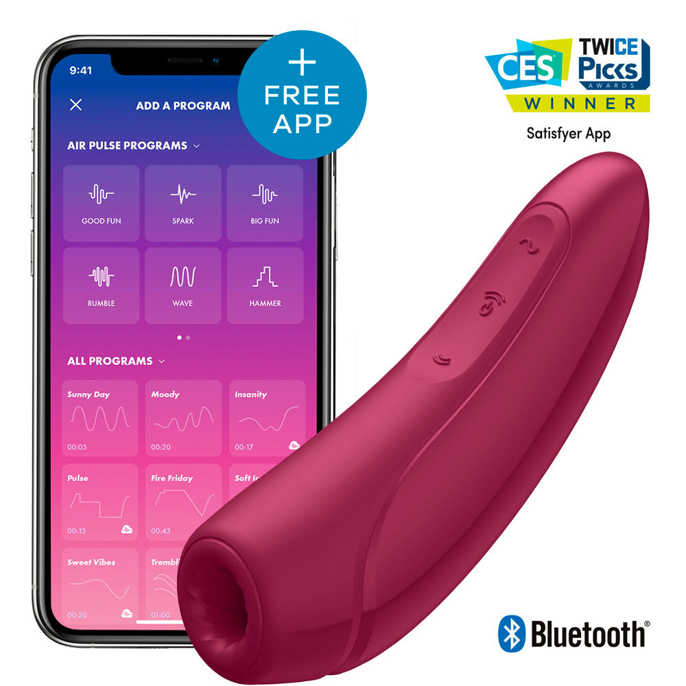 SATISFYER CURVY 1+ VINOTINTO CAJA X 1 UND