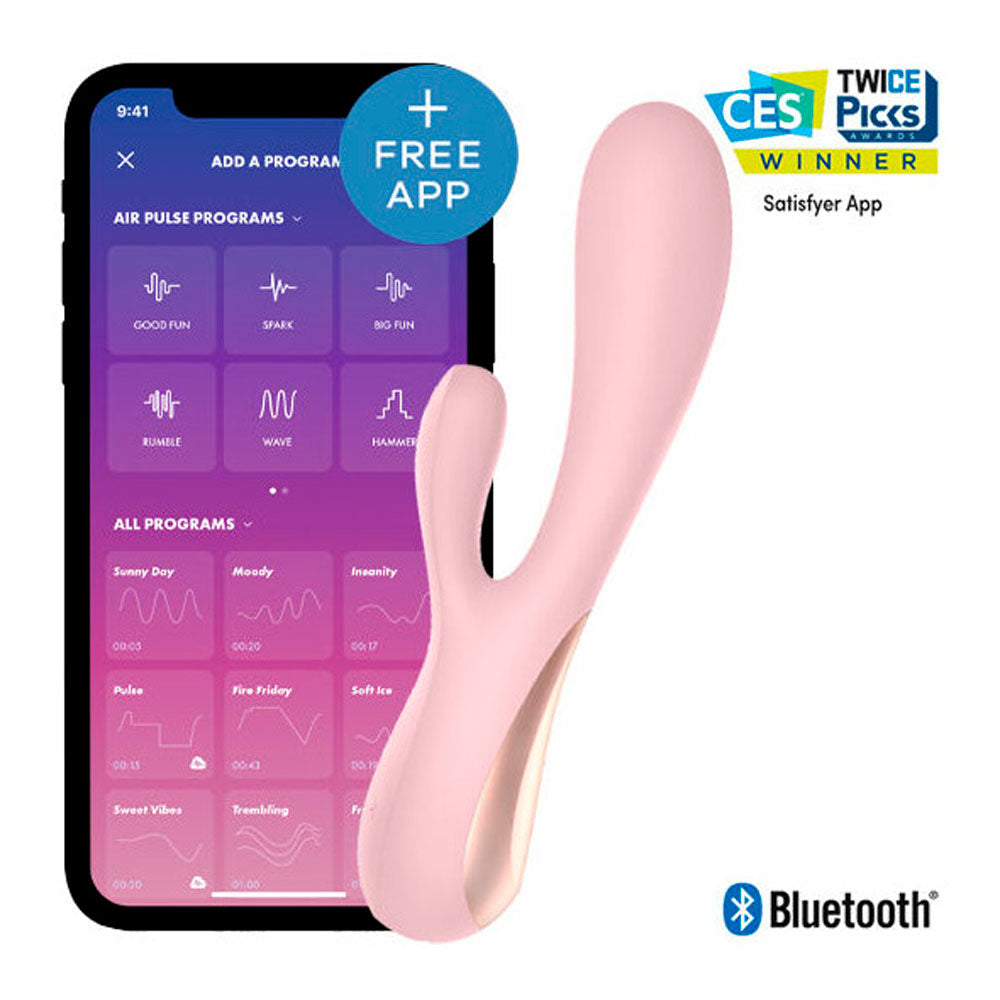 SATISFYER MONO FLEX PALO ROSA CAJA X 1 UND