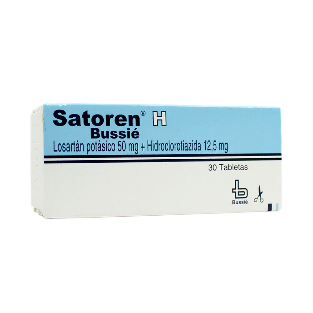 SATOREN H TABLETAS 50/12.5 MG CAJA X 30 UNDS