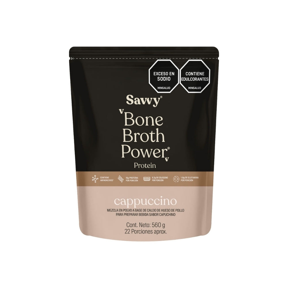 SAVVY BONE BROTH CAPPUCCINO DOYPACK 560 G