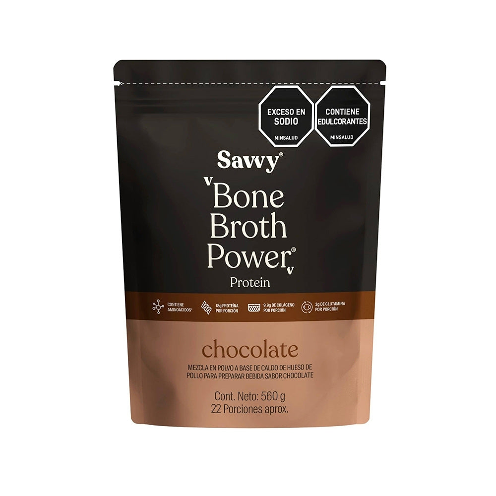 SAVVY BONE BROTH POWER CHOCOLATE DOYPACK 560 G
