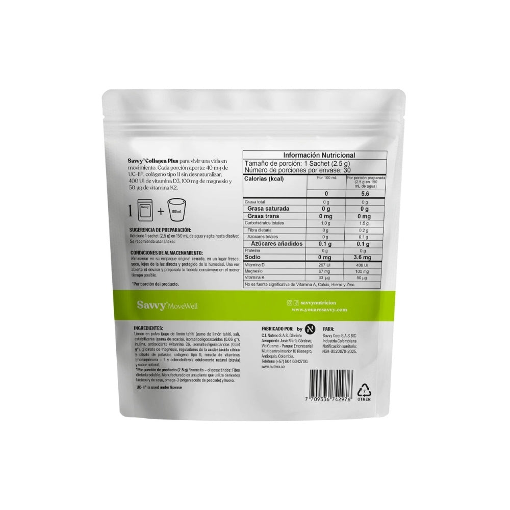 SAVVY COLLAGEN PLUS POLVO DOYPACK 75 G