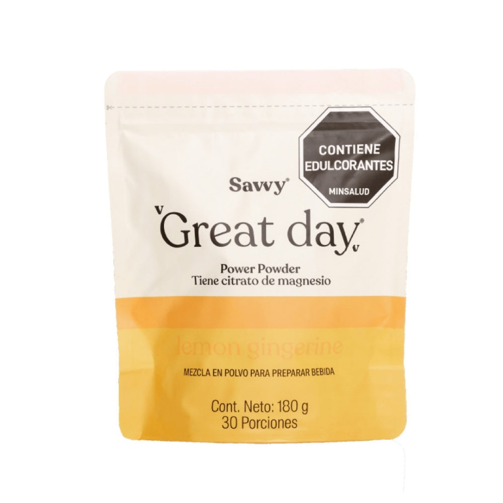 SAVVY GREAT DAY 30 SOBRES LEMON GINGERINE DOYPACK 180 G