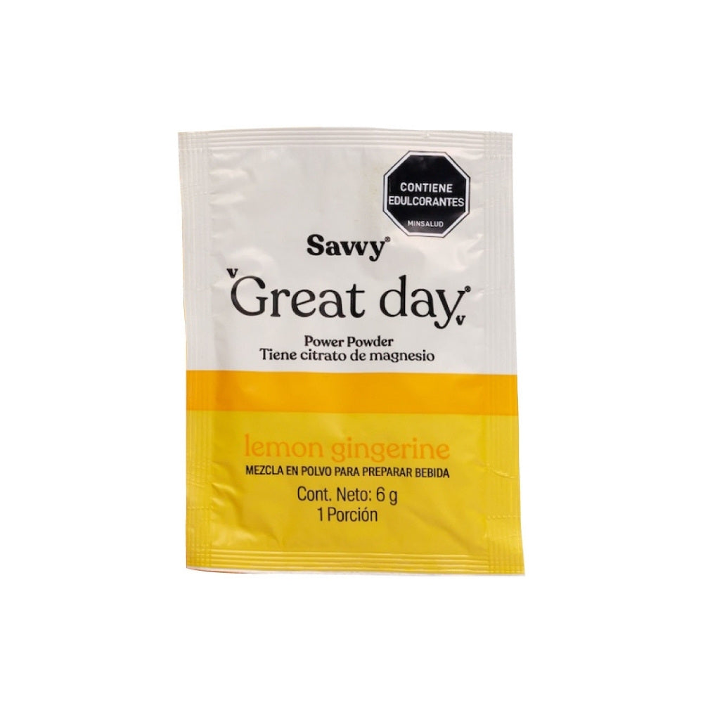 SAVVY GREAT DAY 30 SOBRES LEMON GINGERINE DOYPACK 180 G